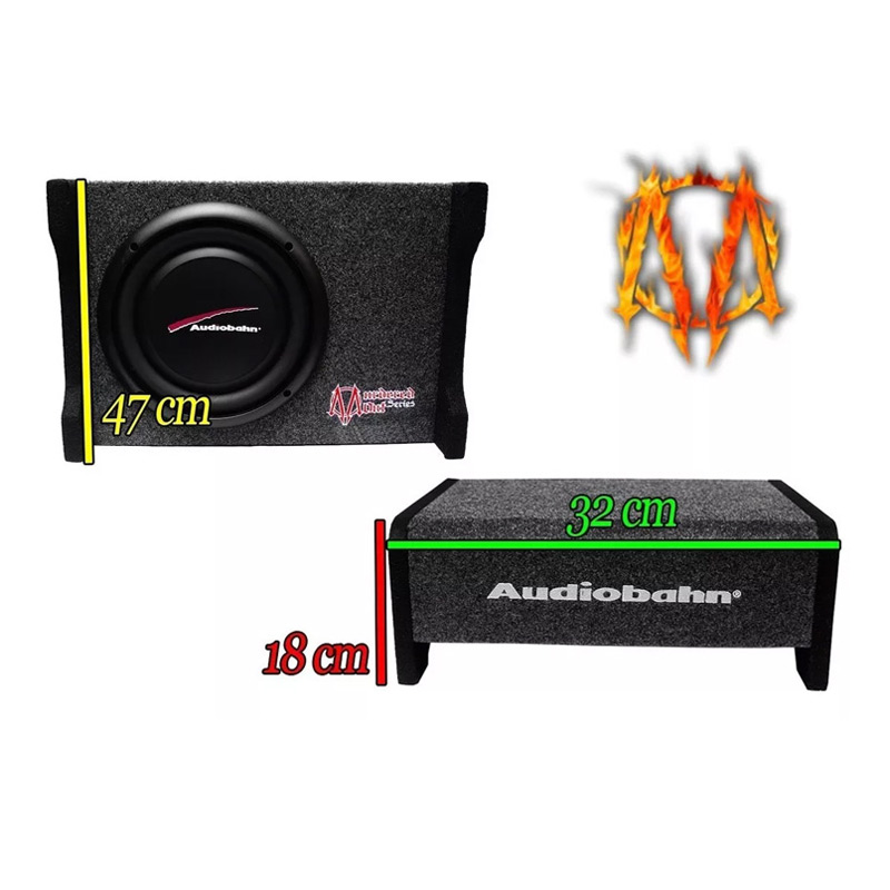 Subwoofer 10 PULGADAS Audiobahn Reforzado De 1200W Ultra Slim