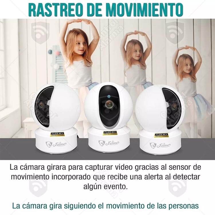Camara Wifi Ip Alexa Google Robotica Nube Fhd Seguridad Inalambrica Video Vigilancia Deteccion Movimiento App Altavoz
