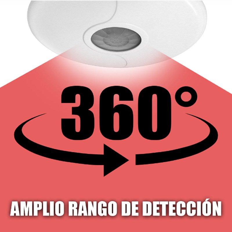 Sensor movimiento PIR 360 Techo Inalambrico 433 Mhz Alarma