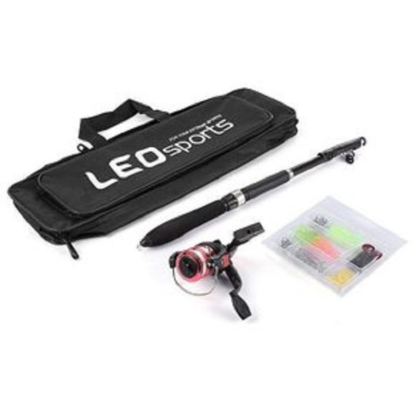 Cana De Pescar Telescopica Kit Equipo Completo Con Carrete Fishing Rod