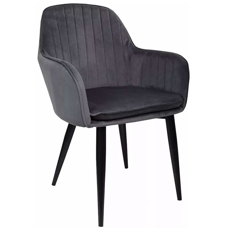 Sillon Eames Kit Sillones Tapizados  4 Sillas Vintage Cafeteria Comedor Gris