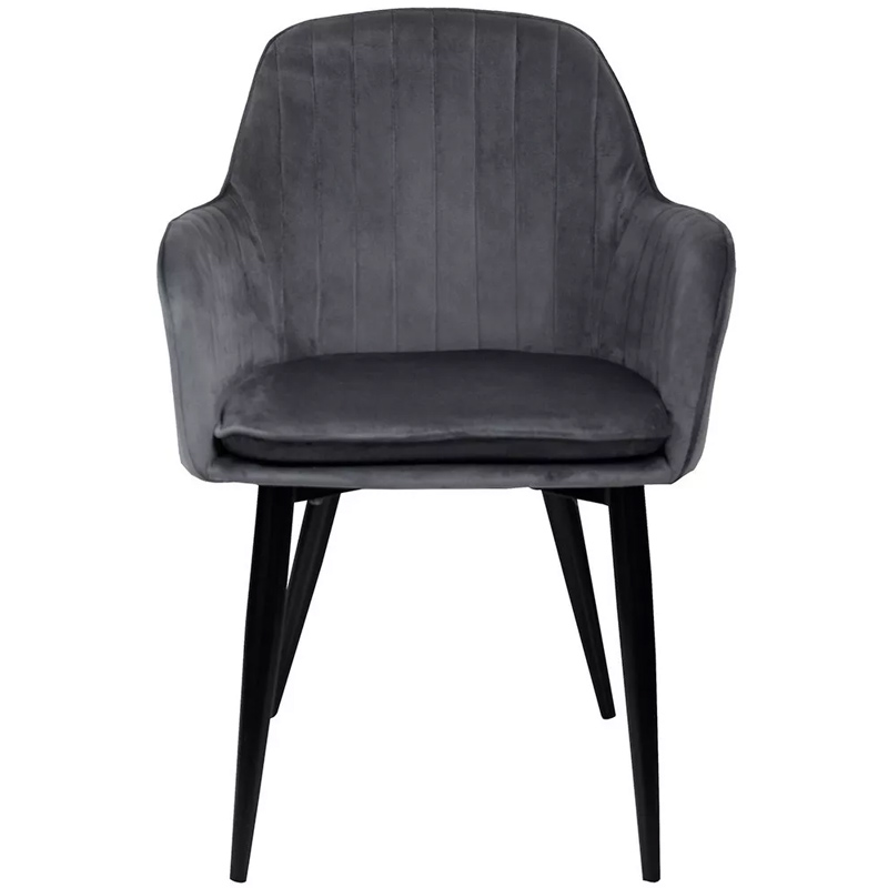 Sillon Eames Kit Sillones Tapizados  4 Sillas Vintage Cafeteria Comedor Gris