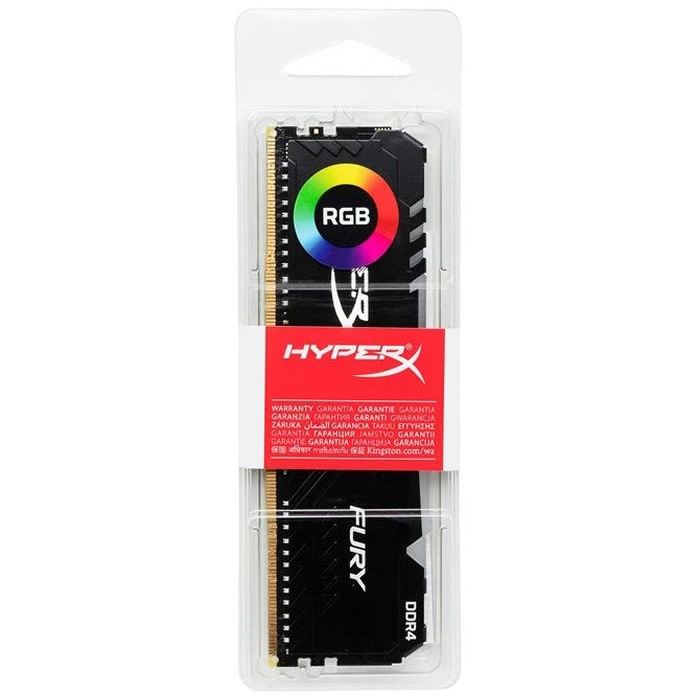 Memoria Ram DDR4 Kingston HyperX FURY RGB 2666MHz 8GB PC4-21300 HX426C16FB3A/8