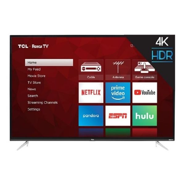 Smart TV TCL 55'' LED 4k UHD y HDR , con Roku incluido