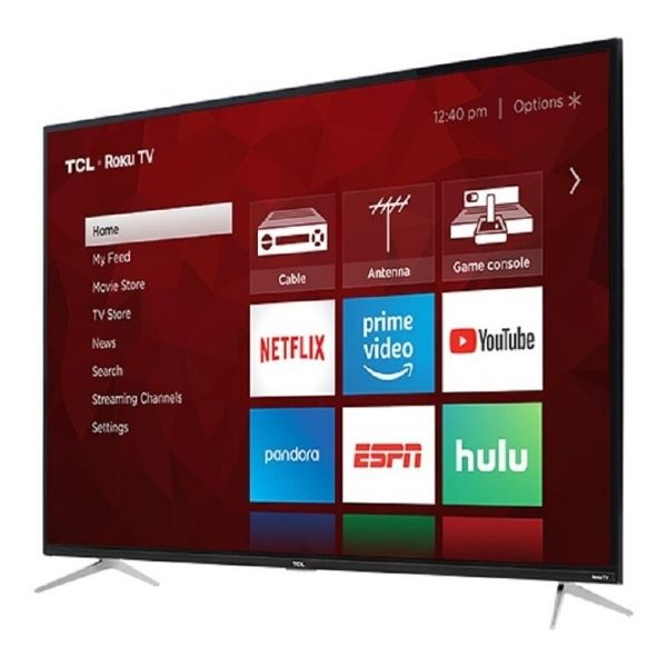 Smart TV TCL 55'' LED 4k UHD y HDR , con Roku incluido