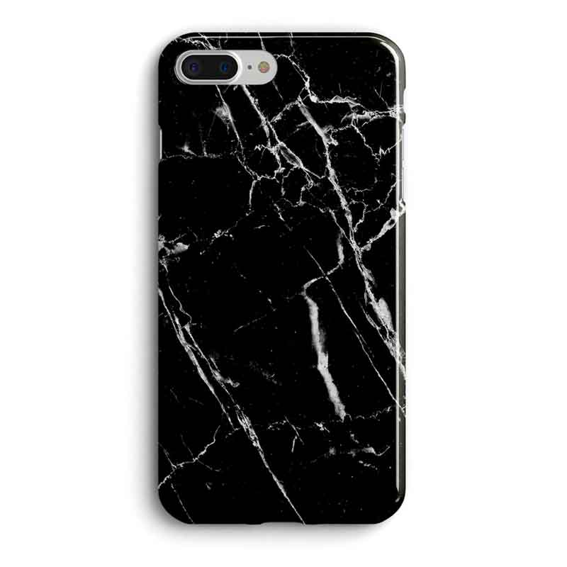 Funda Recover Marmol Negro iPhone 8-7-6-6s Plus