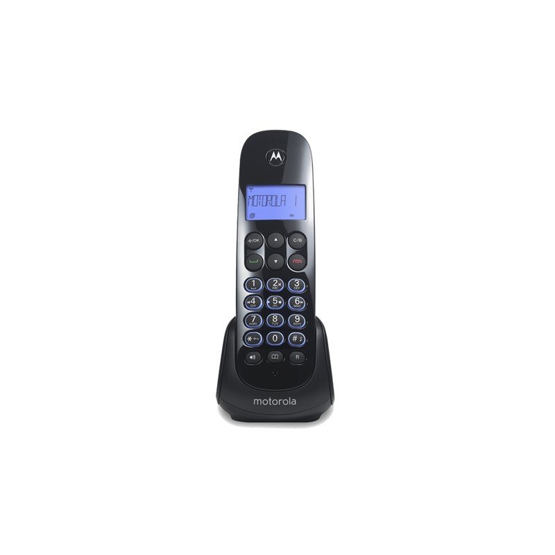 Teléfono Inalambrico Con Altavoz y Contestador Digital Motorola M750CE -Negro 