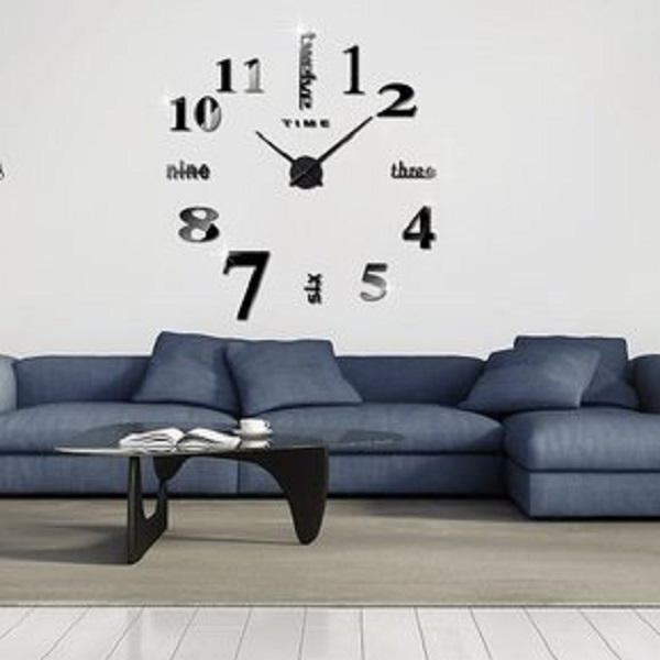 Reloj Pared Decorativo Moderno 3d Adhesivo Sala Cocina Custom