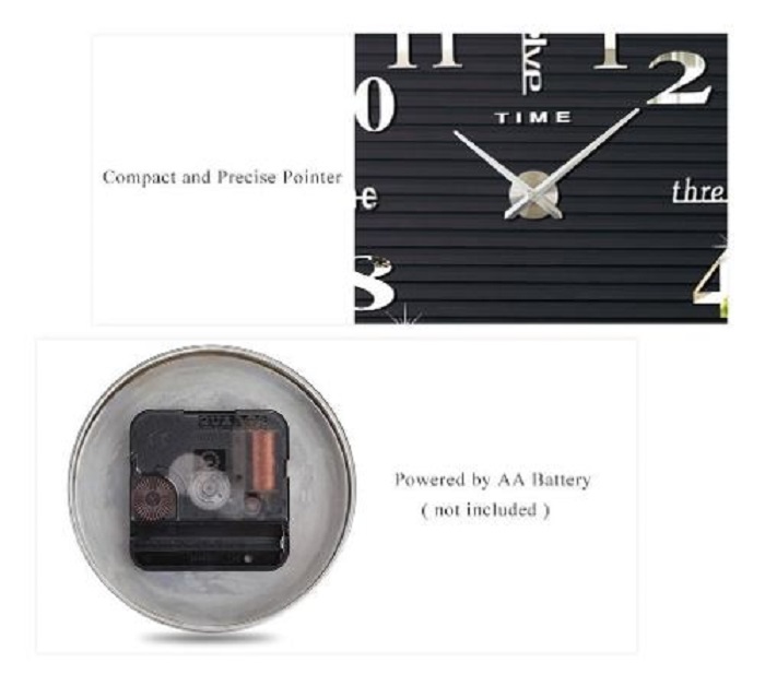 Reloj Pared Decorativo Moderno 3d Adhesivo Sala Cocina Custom Classico