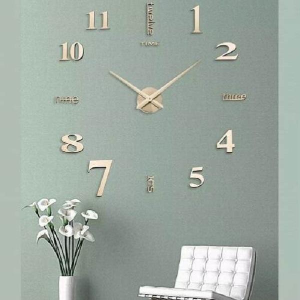 Reloj Pared Decorativo Moderno 3d Adhesivo Sala Cocina