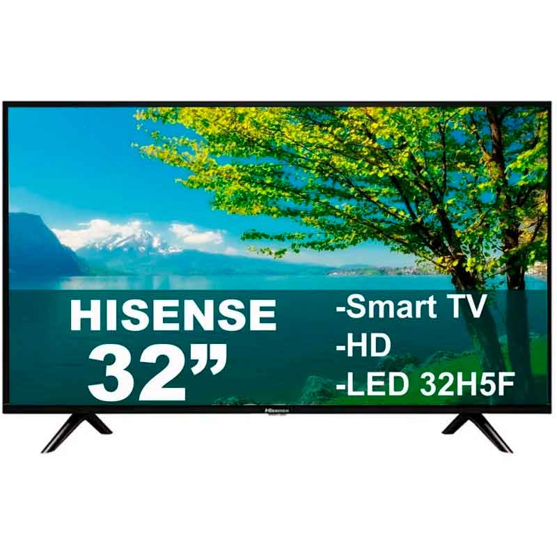 Pantalla LCD HISENSE 32 32H5F Smart TV HD HDMI USB Negro 