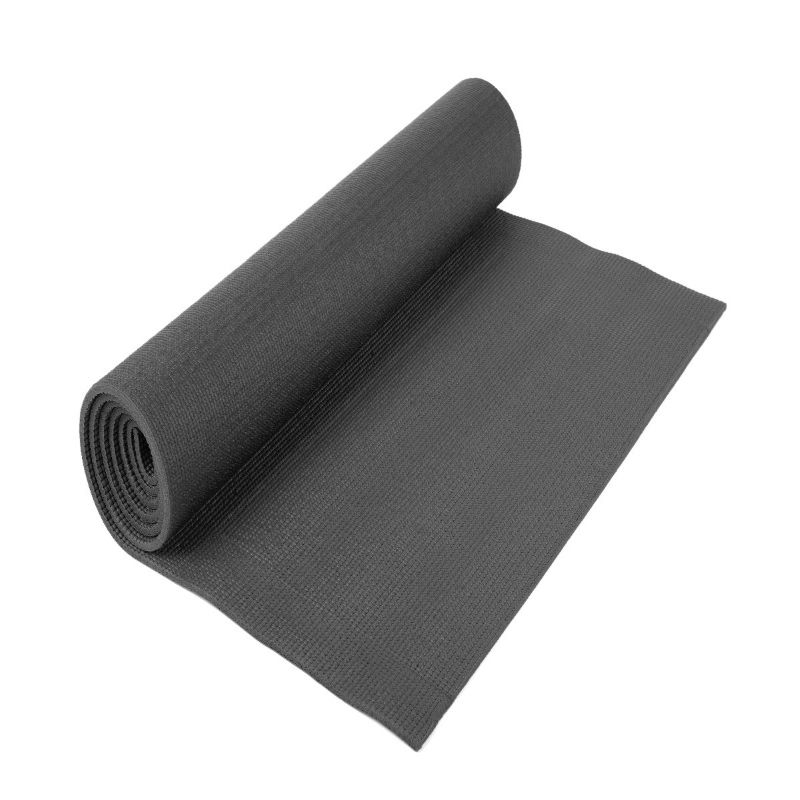 Tapete Para Yoga 6mm Gris Con Cinta De Transportación Amazing Fitness®