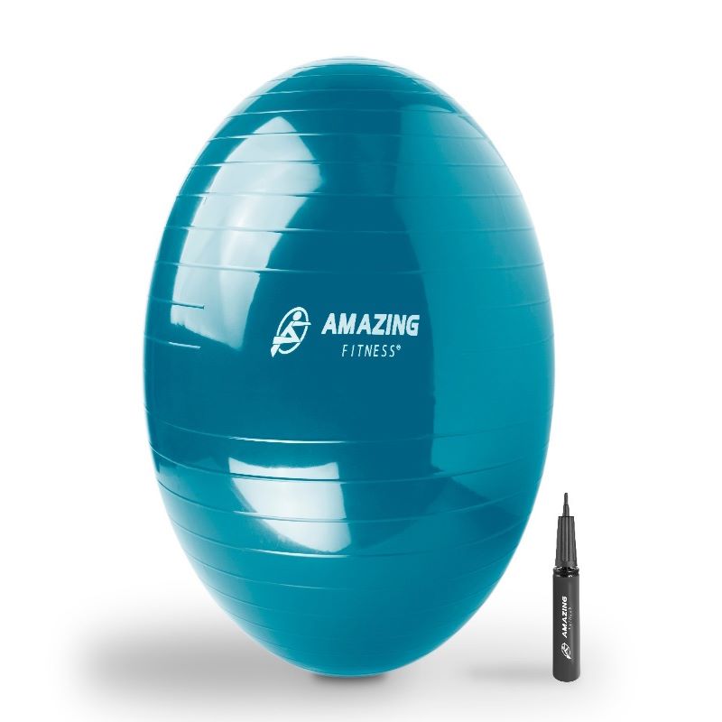 Pelota Pilates Yoga 65Cm Azul Amazing Fitness®