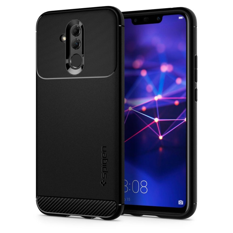 Funda Negro Rugged Armor Huawei Mate 20 Lite Spigen
