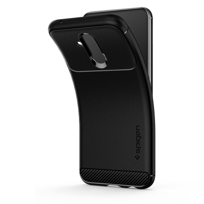Funda Negro Rugged Armor Huawei Mate 20 Lite Spigen