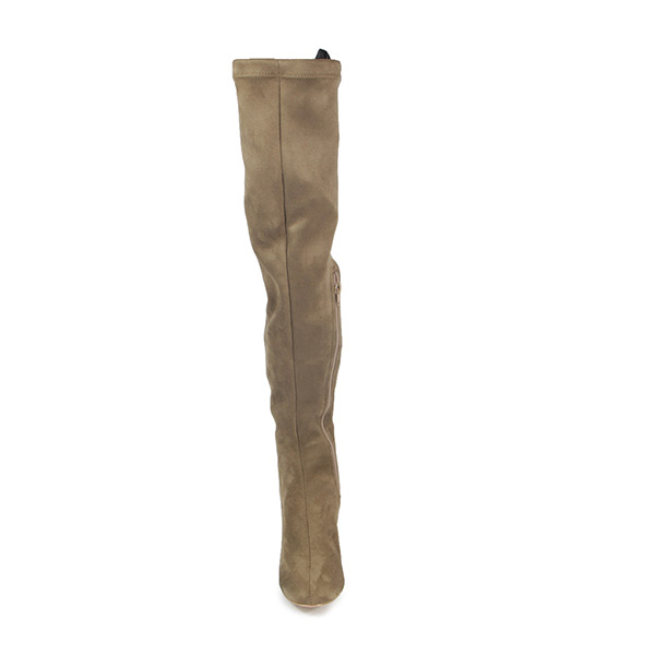 Capa de Ozono , Botas Largas para Mujer Color Lisas Taupe Casuales , 020DJ3