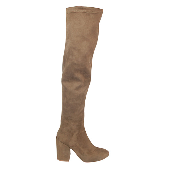 Capa de Ozono , Botas Largas para Mujer Color Lisas Taupe Casuales , 020DJ3