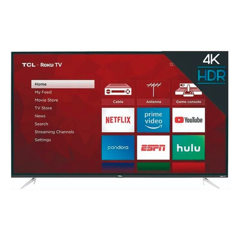 Pantalla Smart Tv Tcl 55 Pulgadas Led 4K Full Web Con Roku Reacondicionada