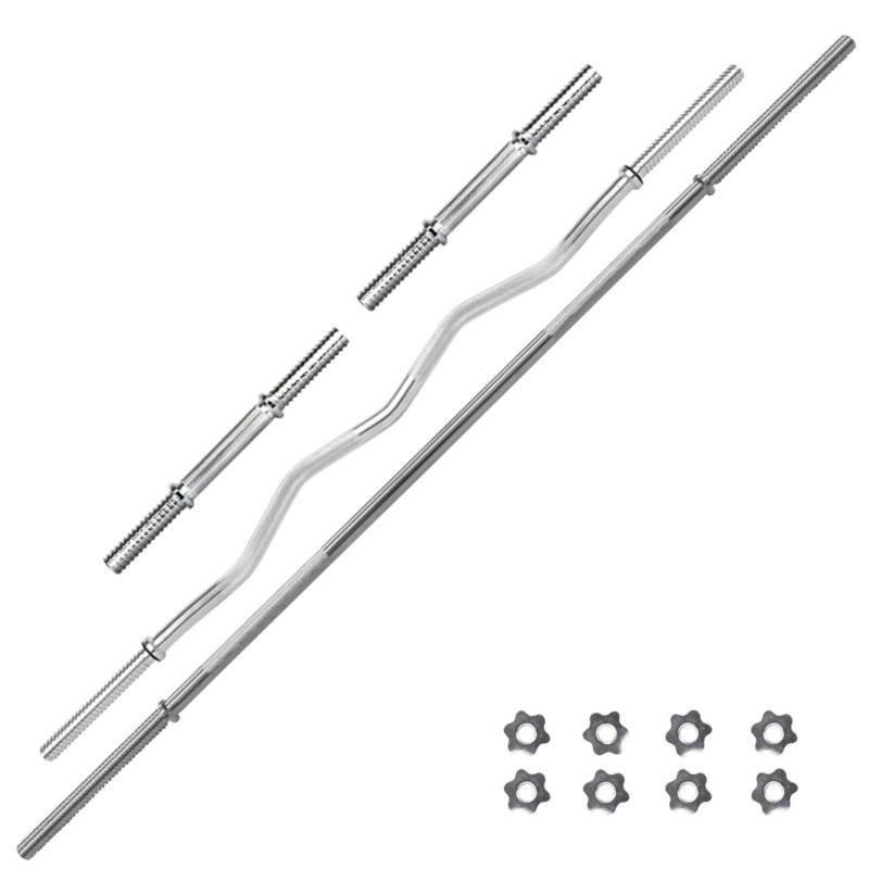 Set Pesas Banco Barra Z Barra Recta Mancuernas Discos 70lbs Kit Set No.41