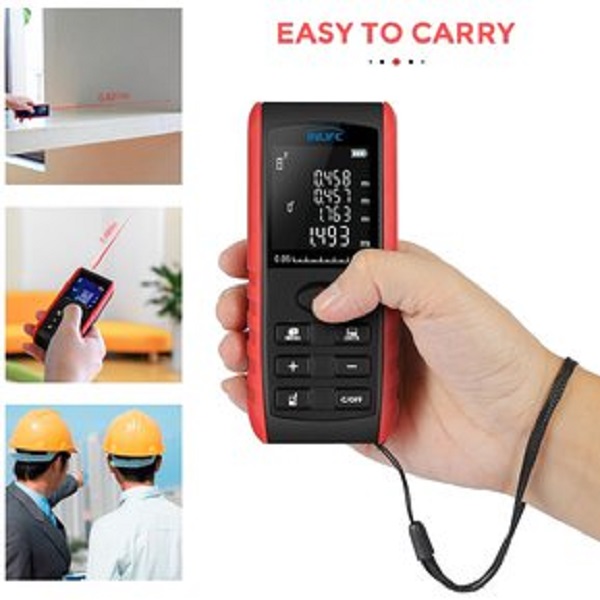 Medidor de Distancia Laser metro digital Telemetro distanciometro Flexometro