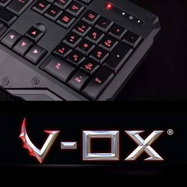 Teclado Gamer Profesional V ox V3 Iluminado Fotosensible Pattern Netsell