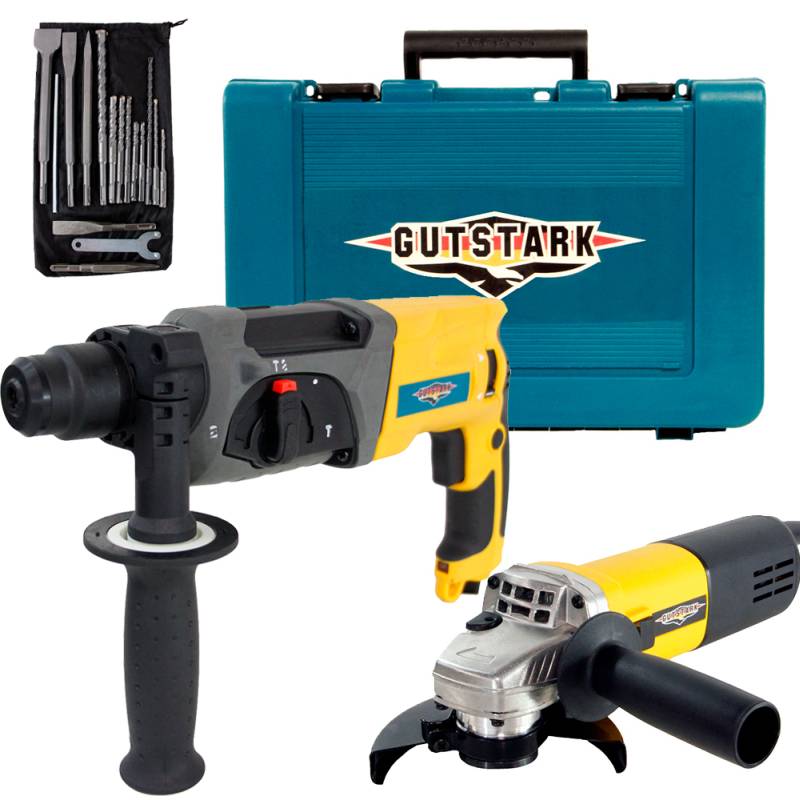 Rotomartillo Esmeril Kit Plus Demoledor Brocas 110 V 980 W