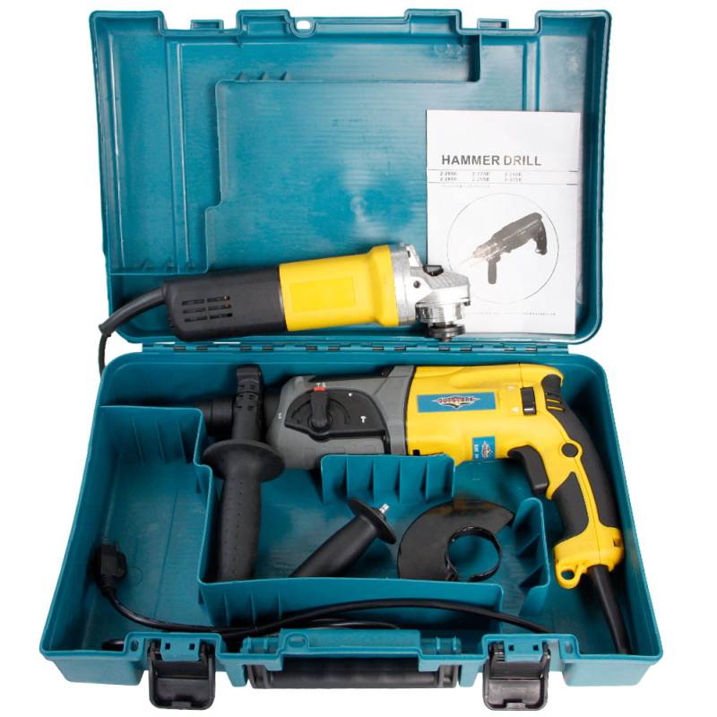 Rotomartillo Esmeril Kit Plus Demoledor Brocas 110 V 980 W