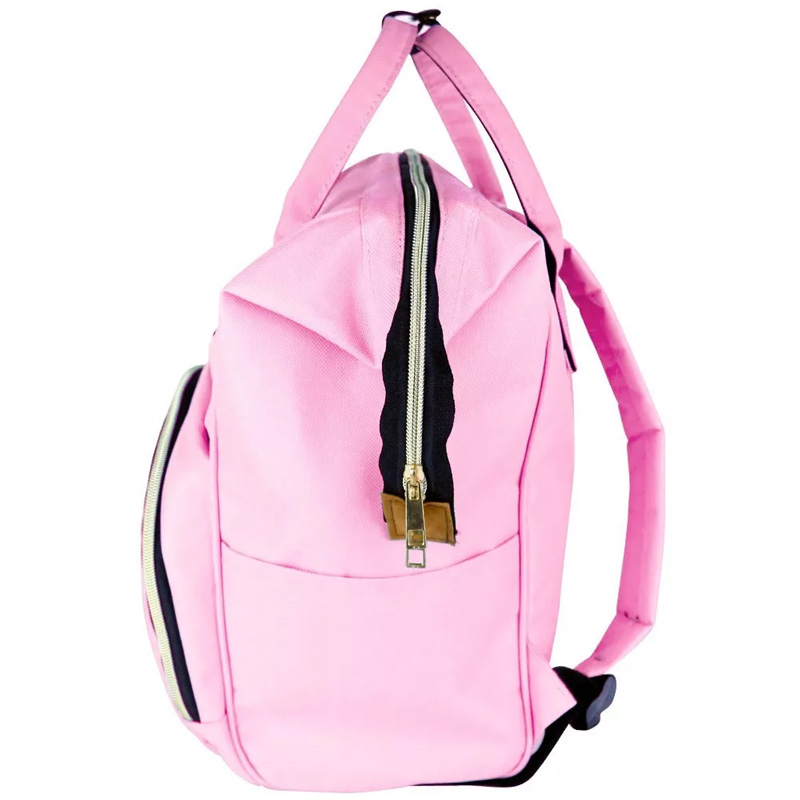 Pañalera Mochila Bebe Termica Organizador Biberon Impermeable Rosa