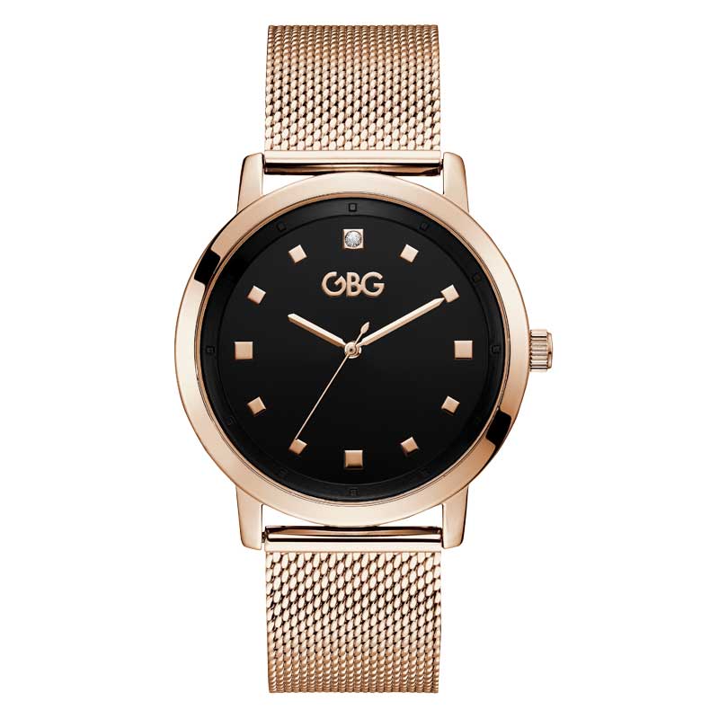RELOJ G BY GUESS AMBASSADOR CABALLERO ORO ROSA