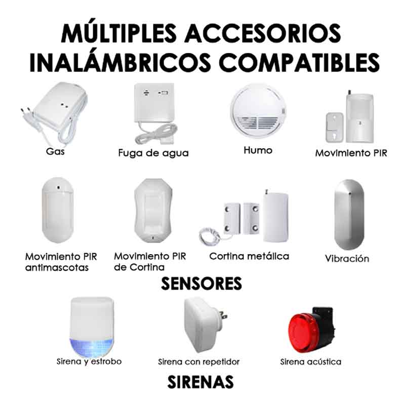 Alarma Casa Gsm Wifi Celular Inalambrica Kit App Sms Bateria