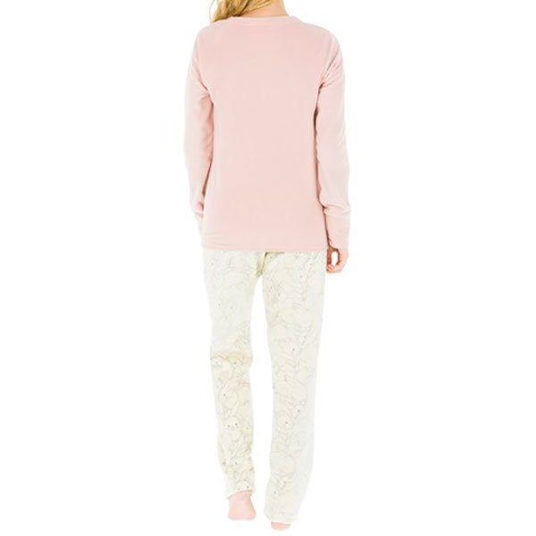 Incognita , Pijama Rosa con Pantalón Estampado y Manga Larga , 660029