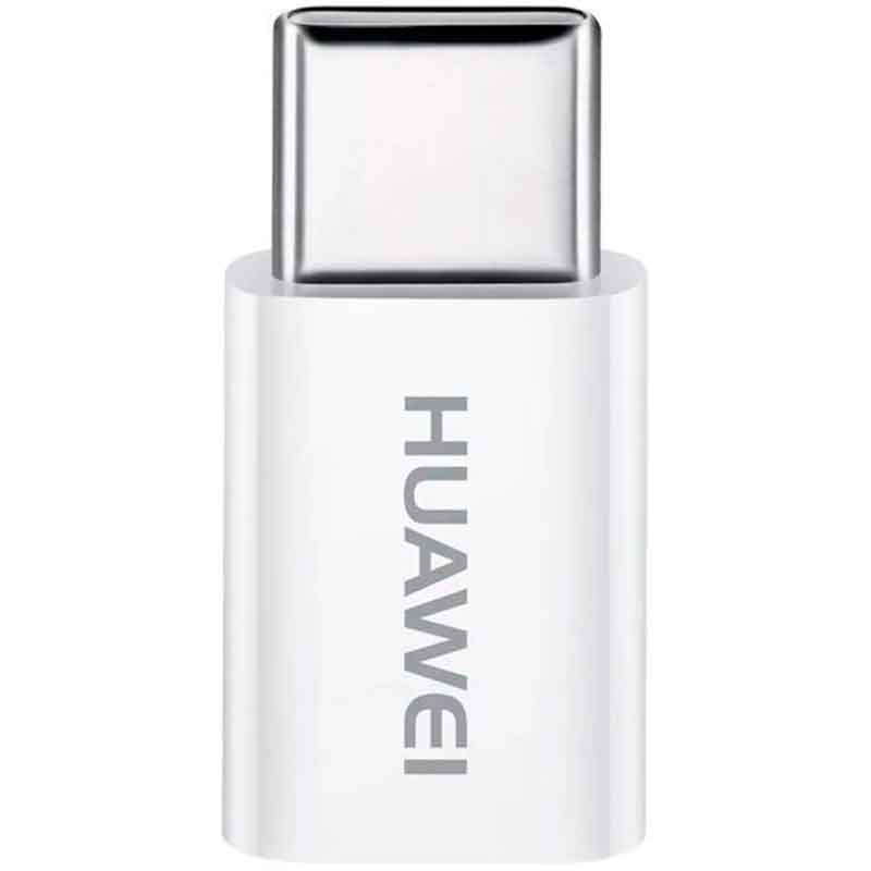 Adaptador Convertidor HUAWEI AP52 Tipo C a Micro USB Blanco 