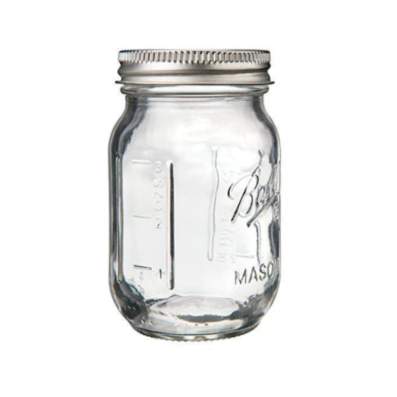 Frasco De Vidrio Con Tapa Mason Jar Mini 4oz.