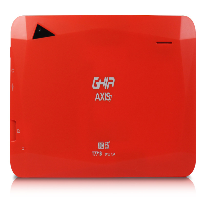 Tablet GHIA Axis7 - 7" - Cortex A64 - 1GB - 8GB - Cámara Dual - Wi-Fi - Bluetooth - Android - Roja