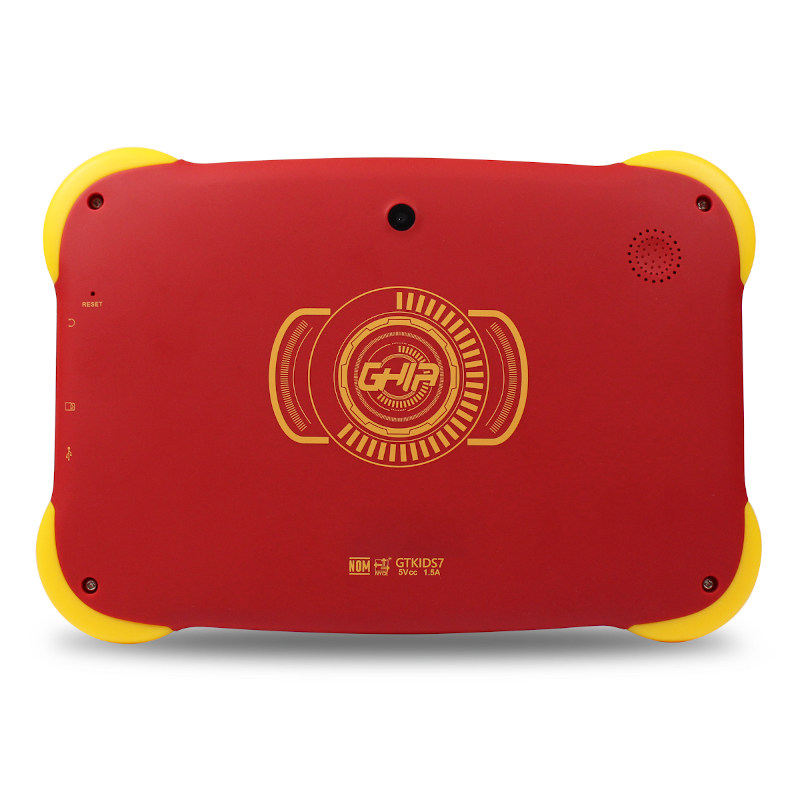 Tablet GHIA Axis Kids - Pantalla de 7" - Quad Core - 1GB - 8GB - Cámara Dual - Wi-Fi - Android 7 - Roja