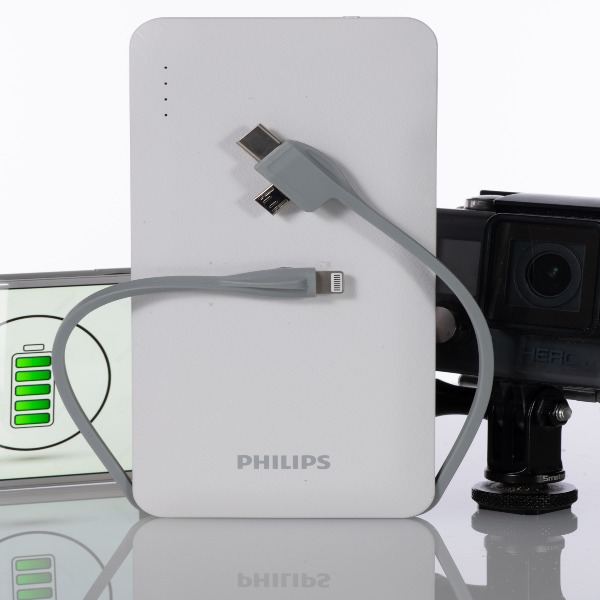 Power Bank, PHILIPS, Bateria Portatil, 10,000 mhA. 