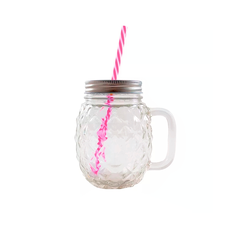 24 Frascos Mason Jars Piña Ice Cold Drink Transparente 16oz