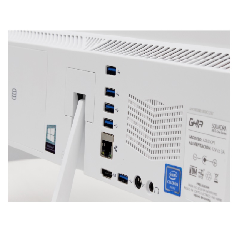 GHIA AIO Squadra - Pantalla de 21.5" - Intel Celeron J3160 - 4GB de RAM - 64GB de almacenamiento - Windows 10 Home