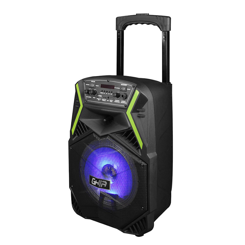 Bocina Bafle GHIA GSP-08CV - 8" - Recargable - USB - MicroSD - Bluetooth