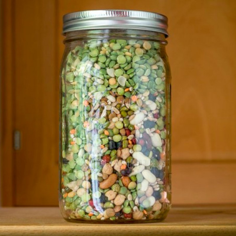 Frasco De Vidrio Con Tapa Mason Jar 32oz Boca Ancha