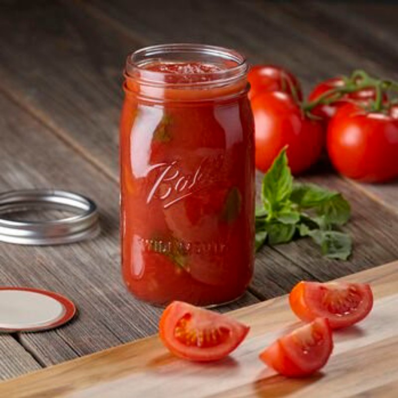 6 Pack Frasco Vidrio Mason Jars Tapa Boca Ancha Transparente 32oz/909ml Ball