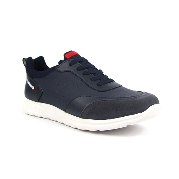 SWISS BRAND Tenis Para Hombre Tipo Piel Azul Swiss Brand Cómodos