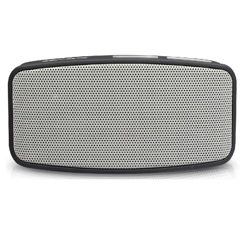 Bocina GHIA W1 - Bluetooth - 3.5mm - Radio FM - Negro/Gris