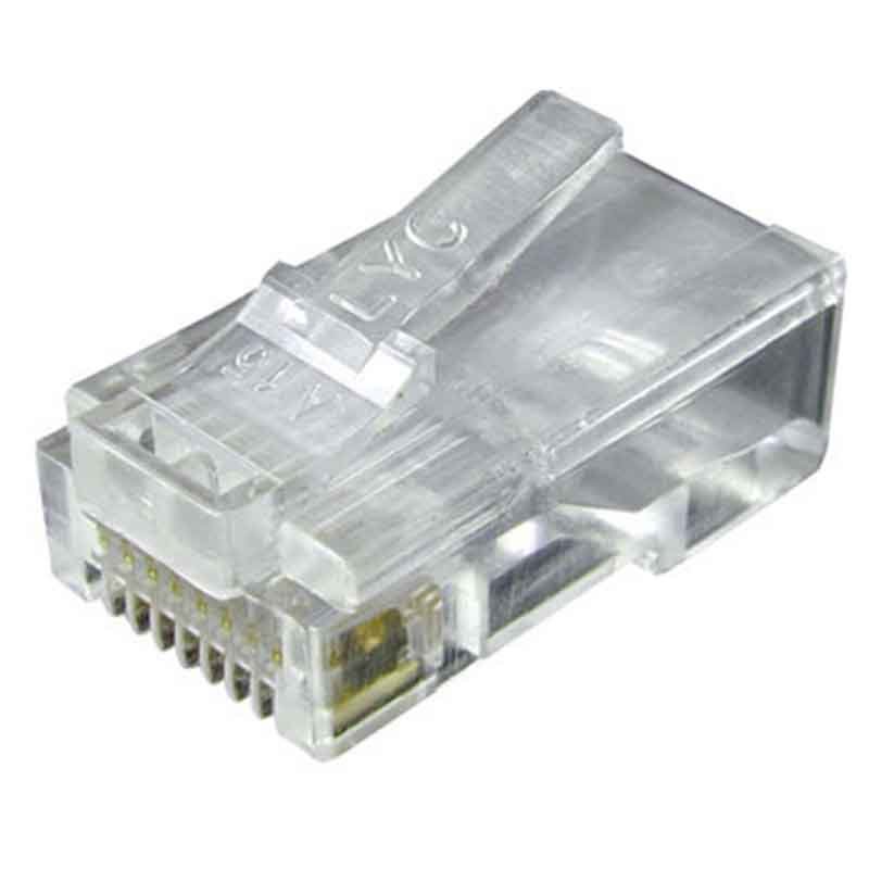 Conector Rj45 Para Cable De Red Utp Cat5e Multifilar