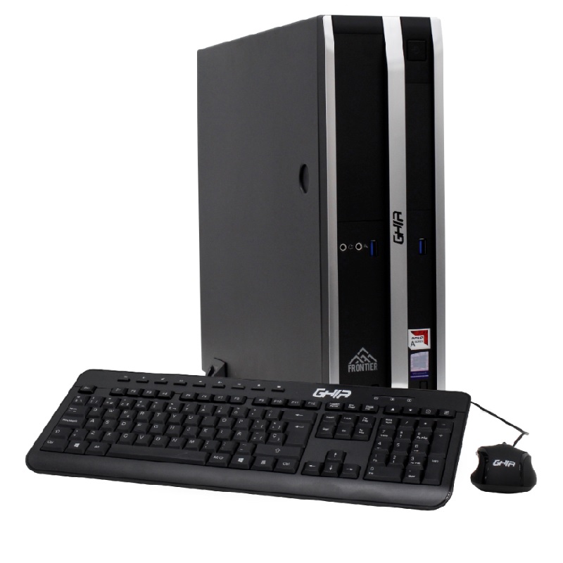 Computadora GHIA Frontier Slim - Intel Core i3-8100 - 8GB - 1TB - Windows 10 Pro