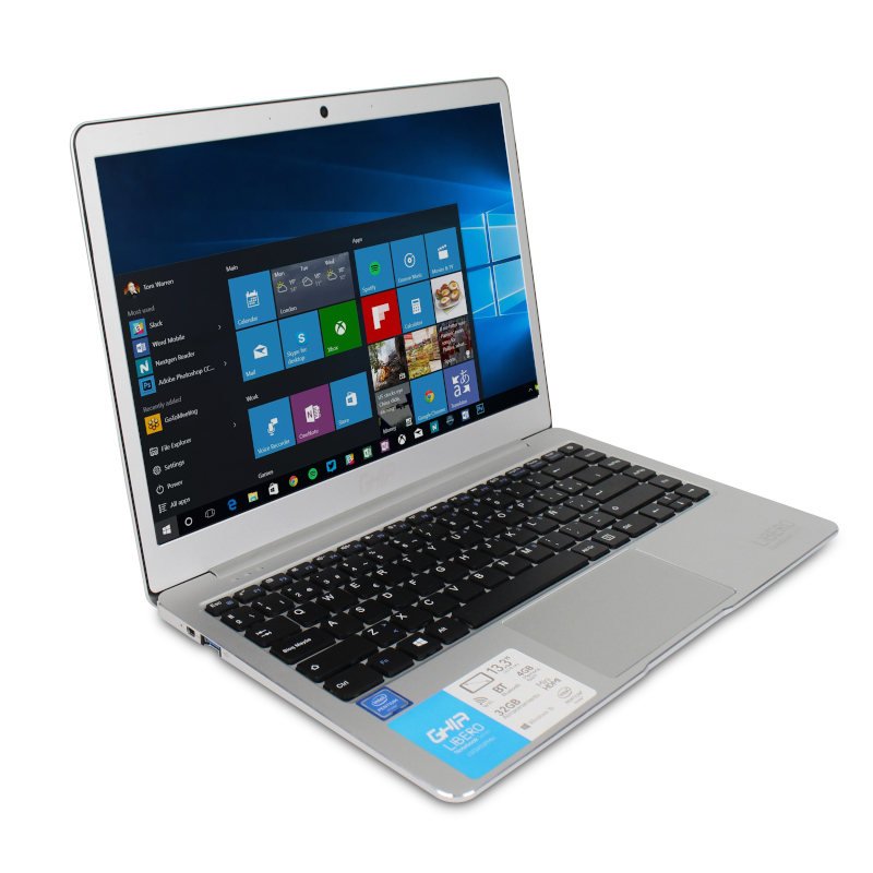 Laptop GHIA Libero SL - Pantalla de 13.3" - Intel Pentium N4200 - 4GB - 32GB - Windows 10 Home - Full Metal - Disco Duro Externo 500GB
