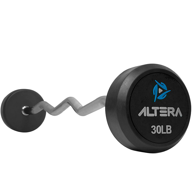 Barra Z Peso Fijo 30 Lb Integrado Acero Gimnasio Crossfit