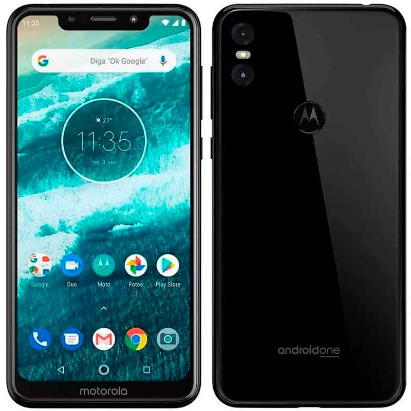 Celular MOTOROLA MOTO ONE 3GB 32GB Android 8.1 Octa Core Negro XT1941-3 