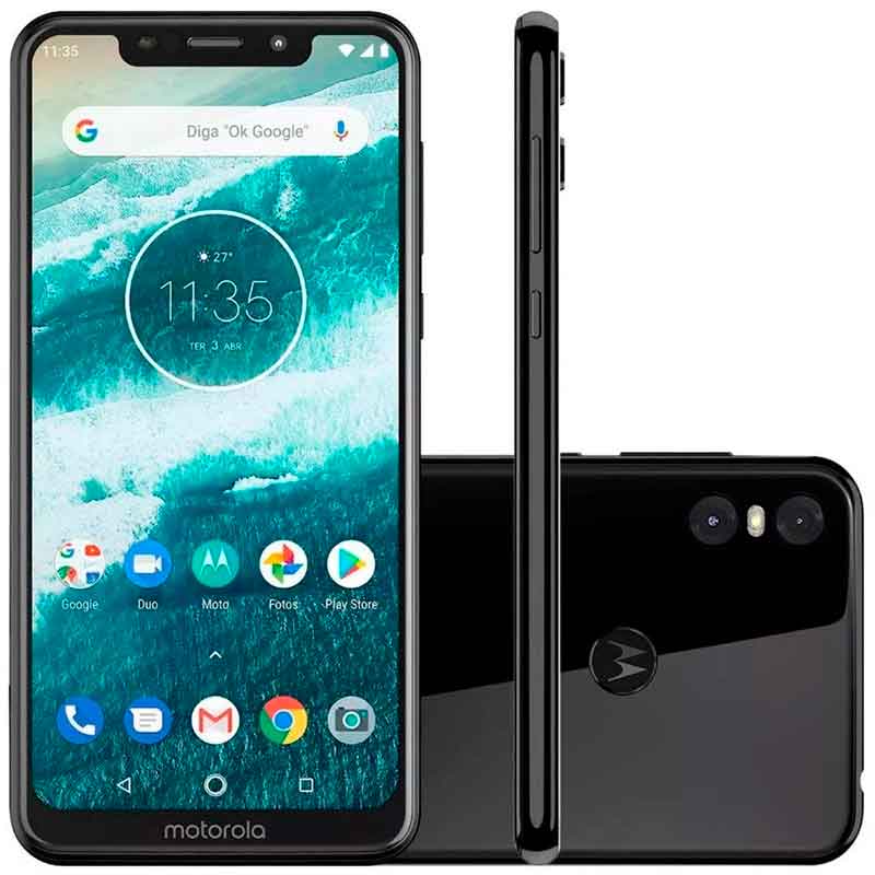 Celular MOTOROLA MOTO ONE 3GB 32GB Android 8.1 Octa Core Negro XT1941-3 