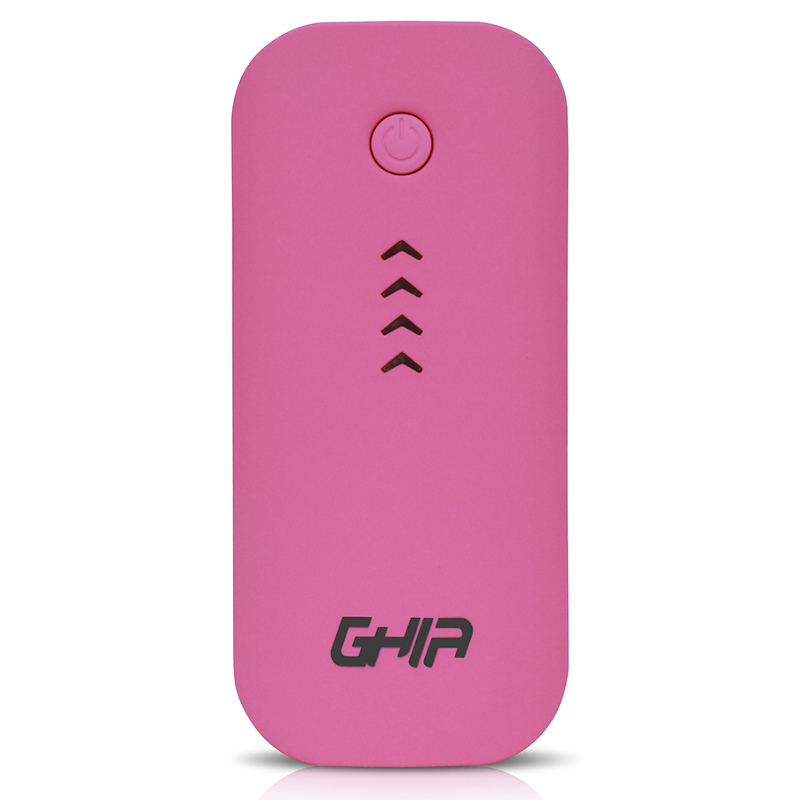 Batería Portátil GHIA Volta GAC-021 - 3600 mAh - 1 USB - Rosa